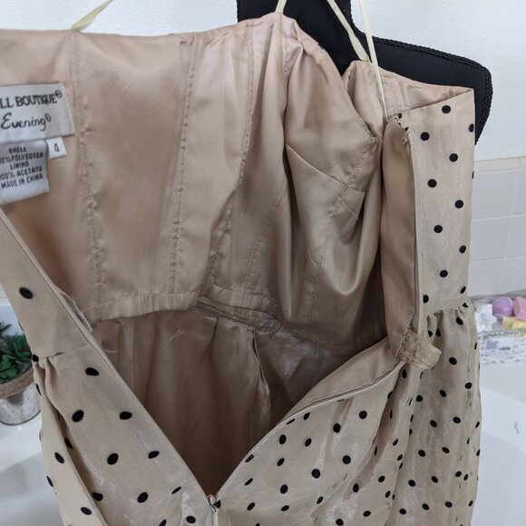 Papell Boutique Evening Polka Dot Dress (Size 4) - Picture 8 of 9
